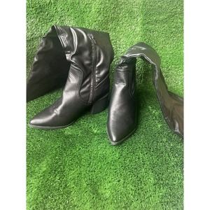 Womens Pia Calf Boots, Black, Size 8